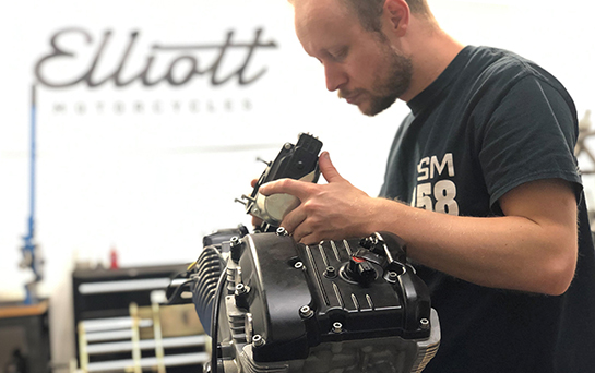 Elliott Motorcycles race engine development