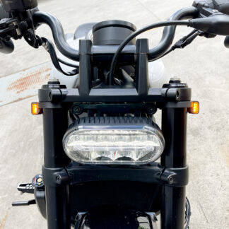 Harley-Davidson Sportster S custom front indicators by Elliott Motorcycles